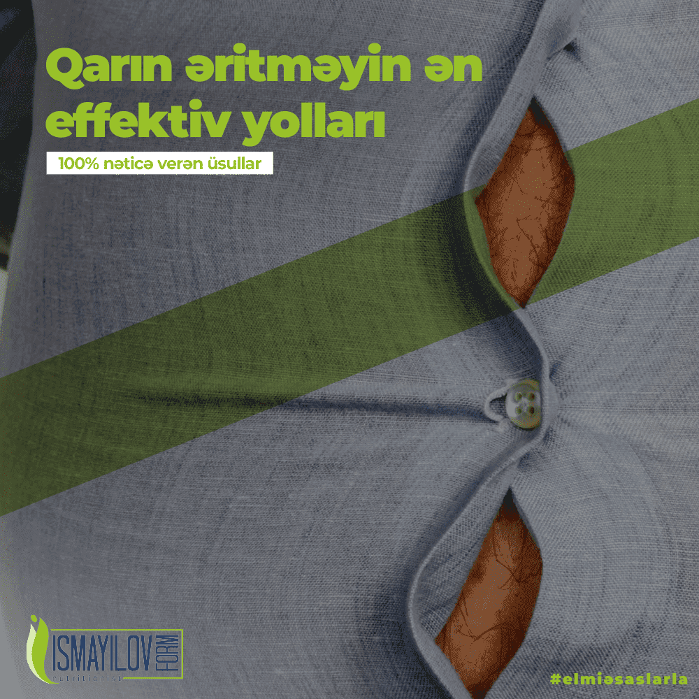 Qarın əritməyin ən effektiv yolları-100% nəticə